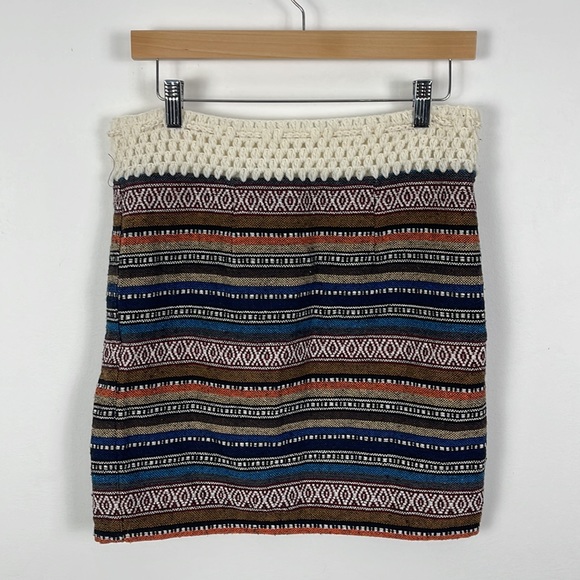 Tapestry & Crochet Boho Mini Skirt - M - Picture 5 of 5